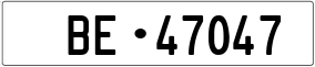 Truck License Plate